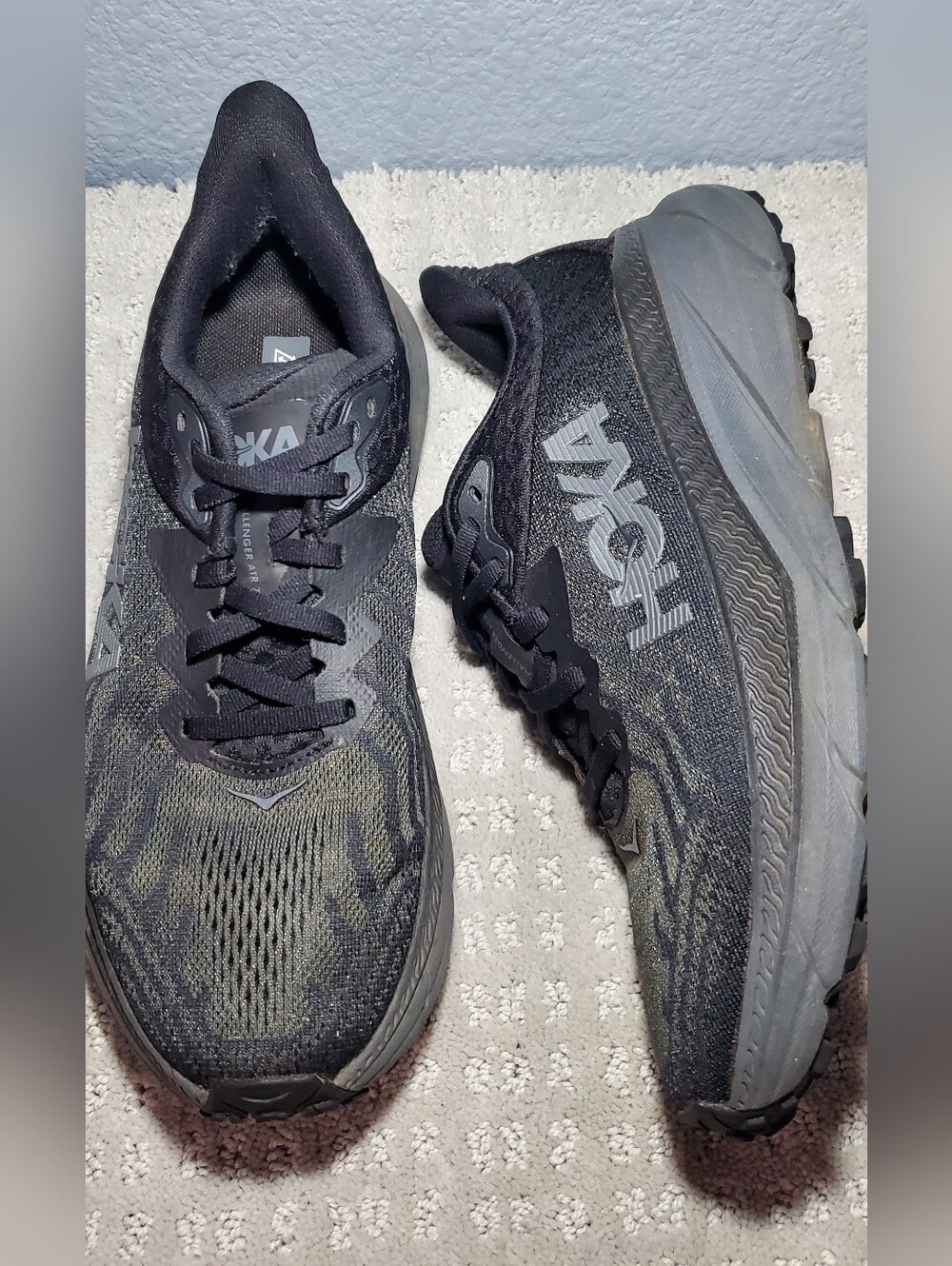Hoka Challenger ATR 7  Black Running Trail Shoe Women Size 7.5